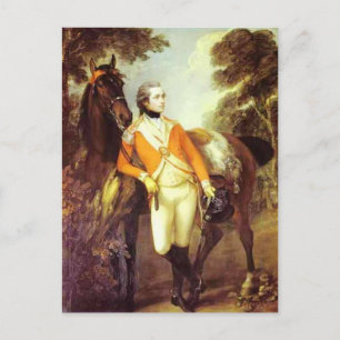 Postal Thomas Gainsborough - Retrato de John St. Leger