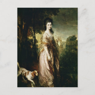 Postal Thomas Gainsborough  Retrato de la Sra. Lowndes-St