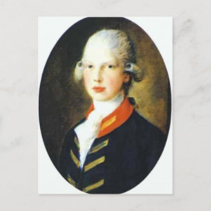 Postal Thomas Gainsborough - Retrato del Príncipe Eduardo