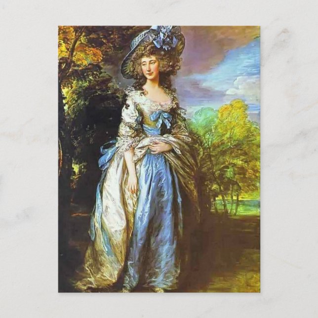 Postal Thomas Gainsborough- Sophia Charlotte (Anverso)