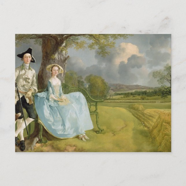 Postal Thomas Gainsborough |Sr. y Sra. Andrews, c.1748-9 (Anverso)