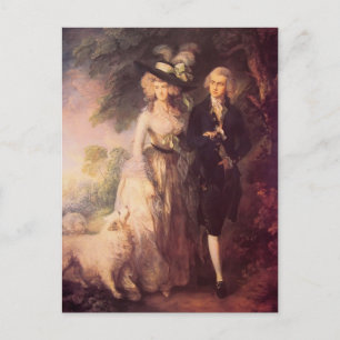 Postal Thomas Gainsborough- Sr. y Sra. William Hallett