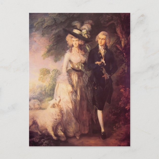 Postal Thomas Gainsborough- Sr. y Sra. William Hallett (Anverso)