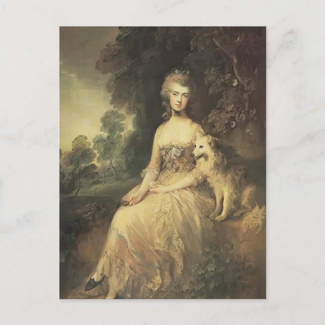 Postal Thomas Gainsborough-Sra. Mary Robinson('Perdita') (Anverso)