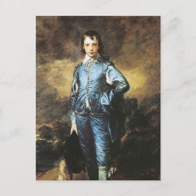 Postal Thomas Gainsborough The Blue Boy (Anverso)