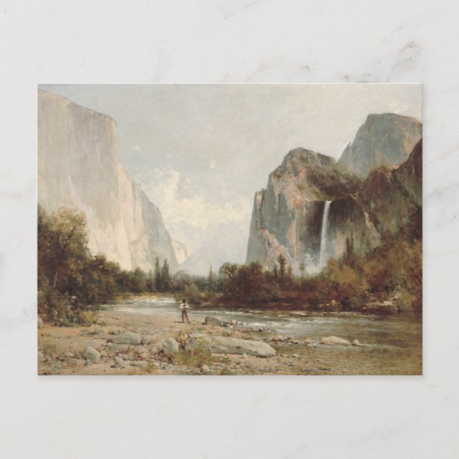 Postal Thomas Hill - Yosemite, Bridal Veil Falls (Anverso)
