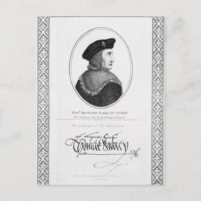 Postal Thomas Howard (Anverso)