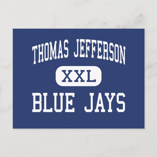 Postal Thomas Jefferson Blue Jays Middle Eugene (Anverso)