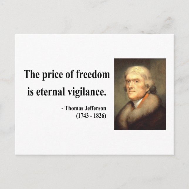 Postal Thomas Jefferson Cita 2c (Anverso)