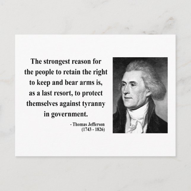 Postal Thomas Jefferson Cita 6b (Anverso)