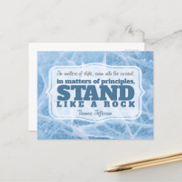 Postal Thomas Jefferson cita Inspiradora "Principio"