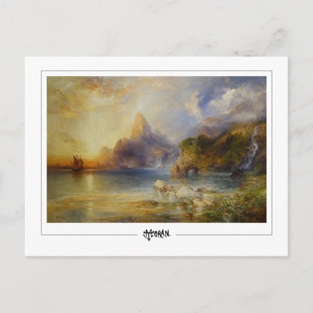 Postal Thomas Moran #132 - Bella Artes (Anverso)
