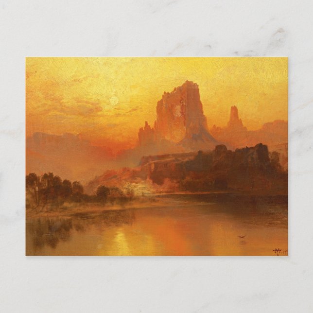 Postal Thomas Moran - La Hora de Oro (Anverso)