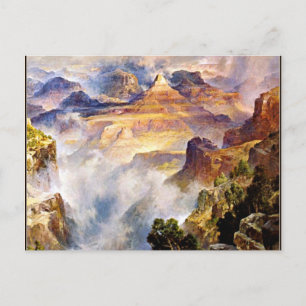 Postal Thomas Moran - Nieblas del Cañón, Parque Zoroaster