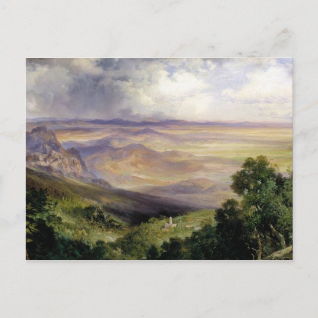 Postal Thomas Moran - Valle de Cuernavaca (Anverso)