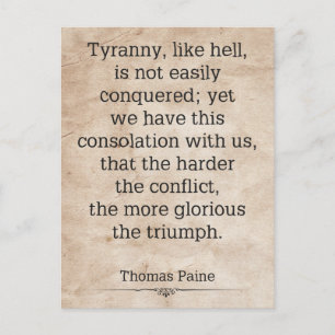 Postal Thomas Paine #1