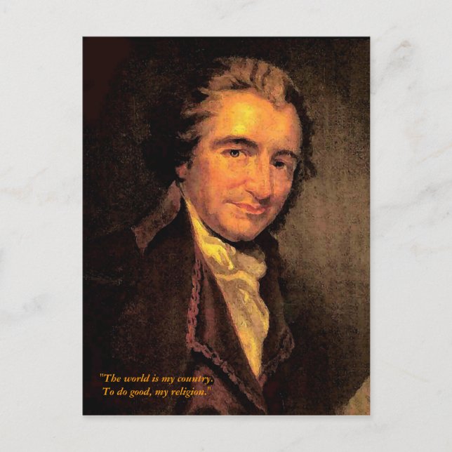Postal Thomas Paine - Postcard (Anverso)