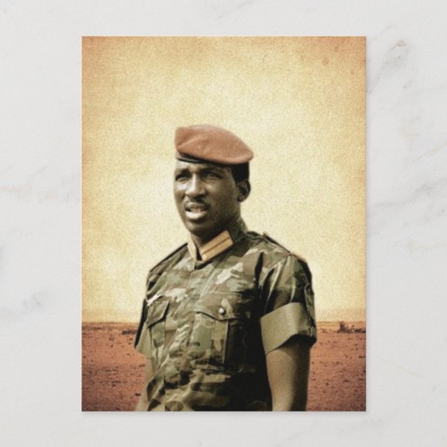 Postal Thomas Sankara - Burkina Faso - presidente (Anverso)