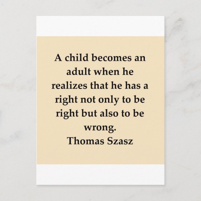 Postal thomas szasz (Anverso)