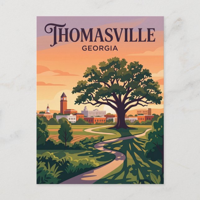 Postal Thomasville EE. UU. (Anverso)