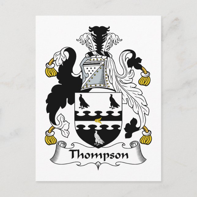 Postal Thompson Family Crest (Anverso)
