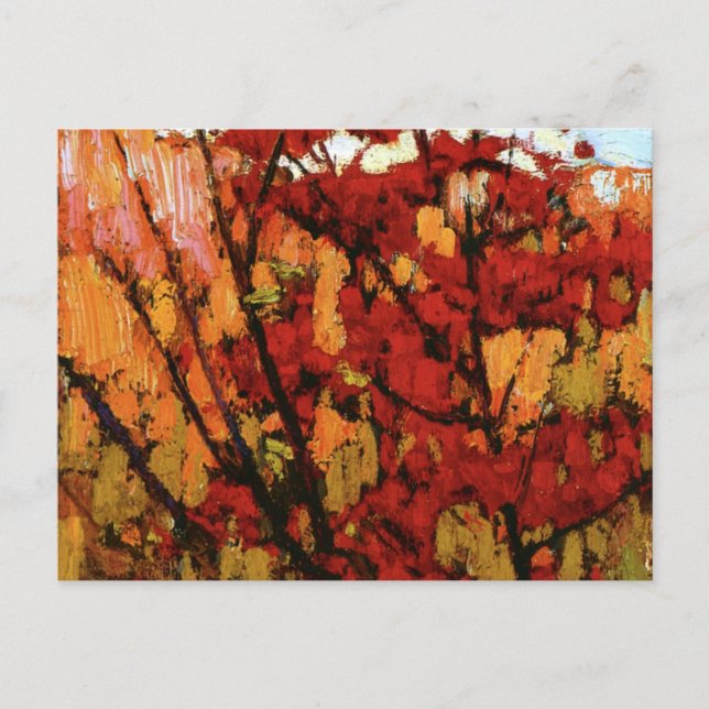 Postal Thomson - Maple suave en otoño (Anverso)