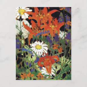 Postal Thomson - Marguerites, Wood Lilies y Vetch