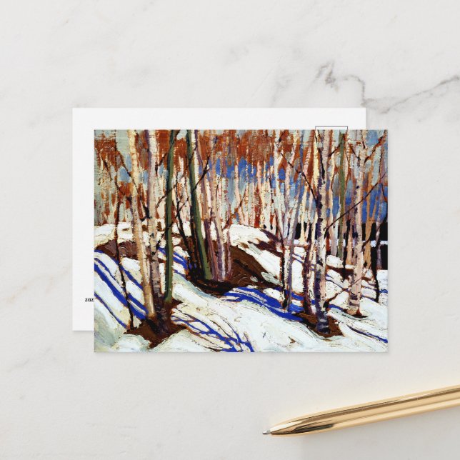 Postal Thomson - Primavera Temprana, Lago Canoe, (Anverso/Reverso In Situ)