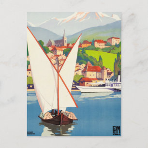 Postal Thonon Les Bains Francia Viaja Europa