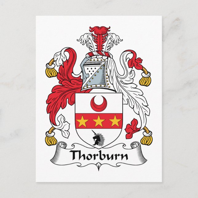 Postal Thorburn Family Crest (Anverso)