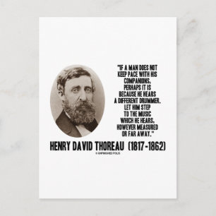 Postal Thoreau Diferente Paso Del Bambor A La Música