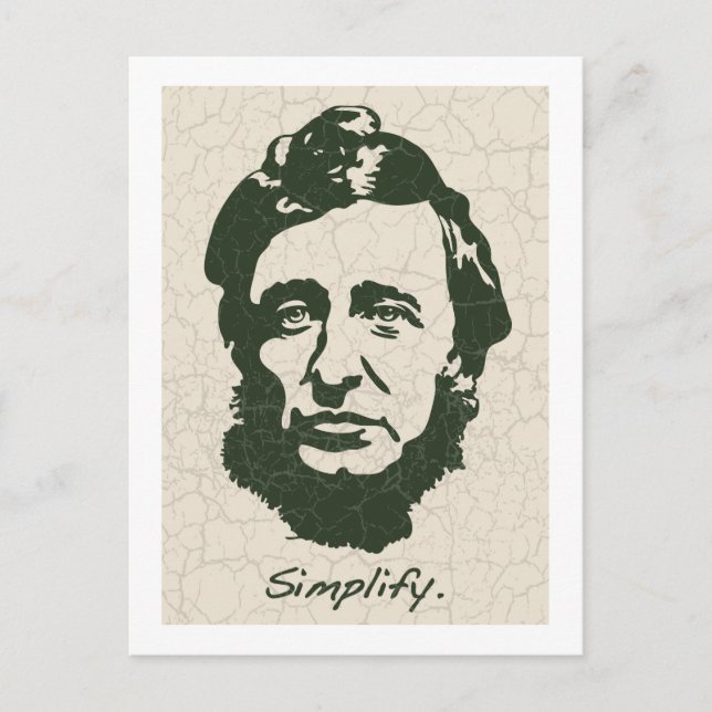Postal Thoreau - Simplificar (Anverso)