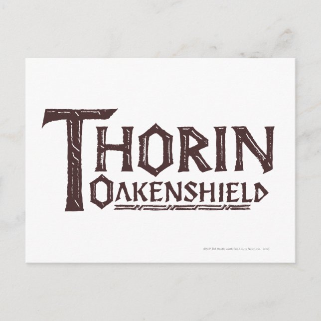 Postal THORIN OAKENSHIELD™ Logo Brown (Anverso)