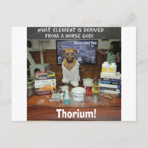 Postal Thorium Thor God of the Thunder Knowledge Dog