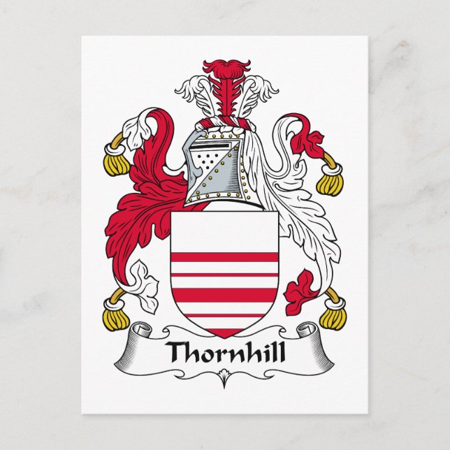 Postal Thornhill Family Crest (Anverso)