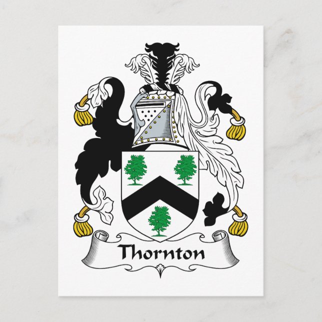 Postal Thornton Family Crest (Anverso)