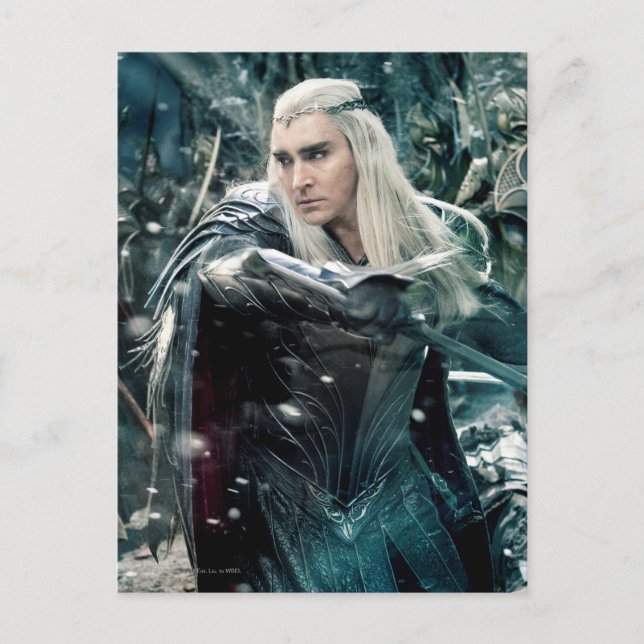 Postal Thranduil en batalla (Anverso)