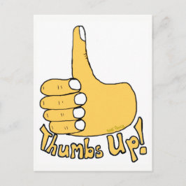 Postal Thumbs Up Felicitaciones Personalizado Postcard