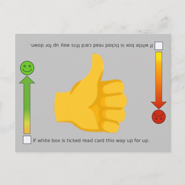 Postal Thumbup,postal de Emoji (Anverso)