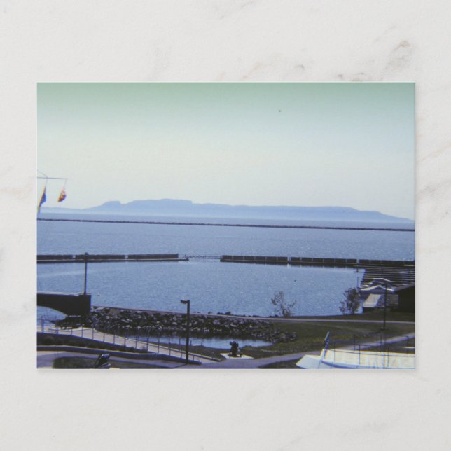 Postal Thunder Bay Canadá, un gigante durmiente (Anverso)