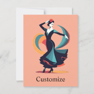Postal Thunder_Cove, bailarina de flamenco