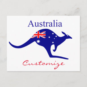 Postal Thunder_Cove, canguro de bandera de Australia