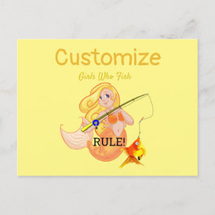 Postal Thunder_Cove, Chica de la sirena pesquera divertid