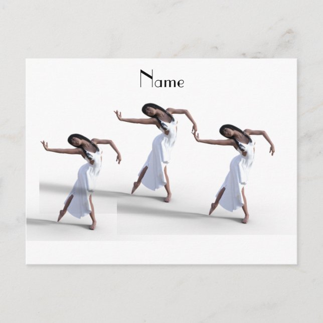 Postal Thunder_Cove de bailarina de vestir blanco (Anverso)