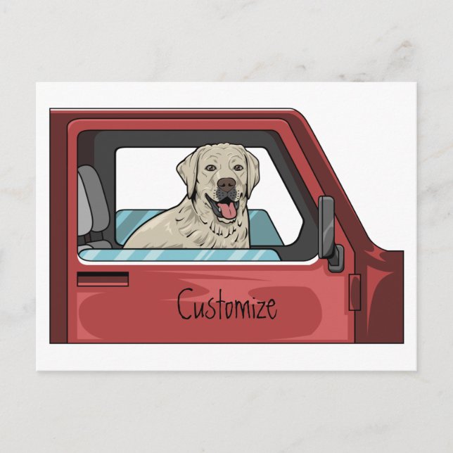 Postal Thunder_Cove de jinetes de caza de laboratorio (Anverso)