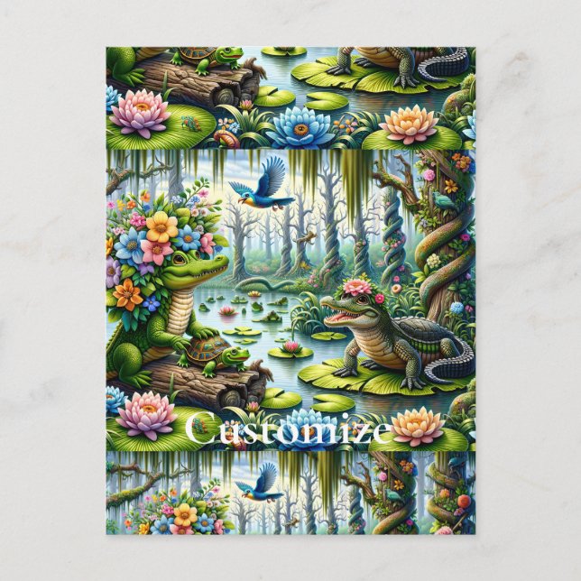 Postal Thunder_Cove de la ciénaga de la fantasía del liga (Anverso)