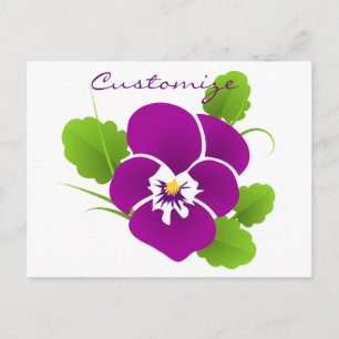 Postal Thunder_Cove de la flor de color púrpura