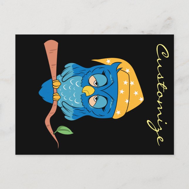 Postal Thunder_Cove de Lechuza Sleepy (Anverso)