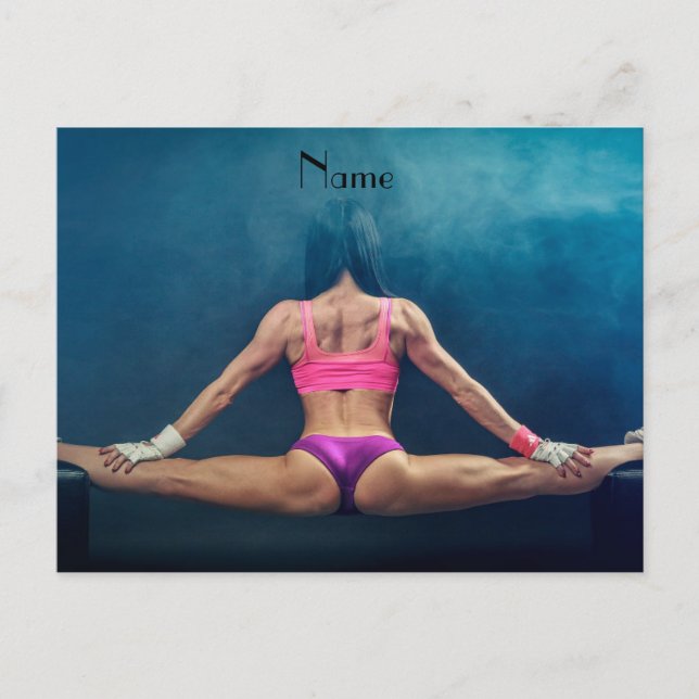 Postal Thunder_Cove de Modelo de Gimnasio Femenino (Anverso)