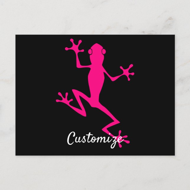 Postal Thunder_Cove de rana de árbol rosa (Anverso)